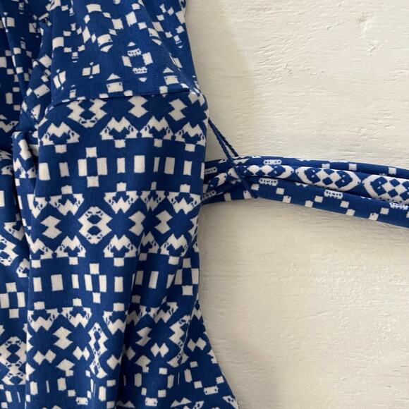 Liz Claiborne Faux Wrap Dress Womens Size XL Tie Waist Feminine Church Work - Picture 10 of 15